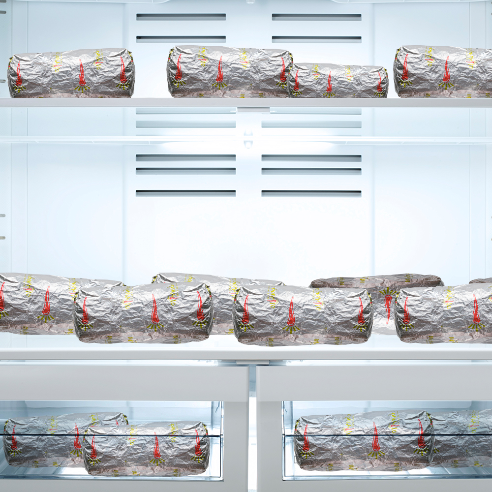MuchoBurritoHQ's tweet photo. It’s National #CleanOutYourFridge day. An empty fridge means more room for our burritos. https://t.co/BBSthLSXwj