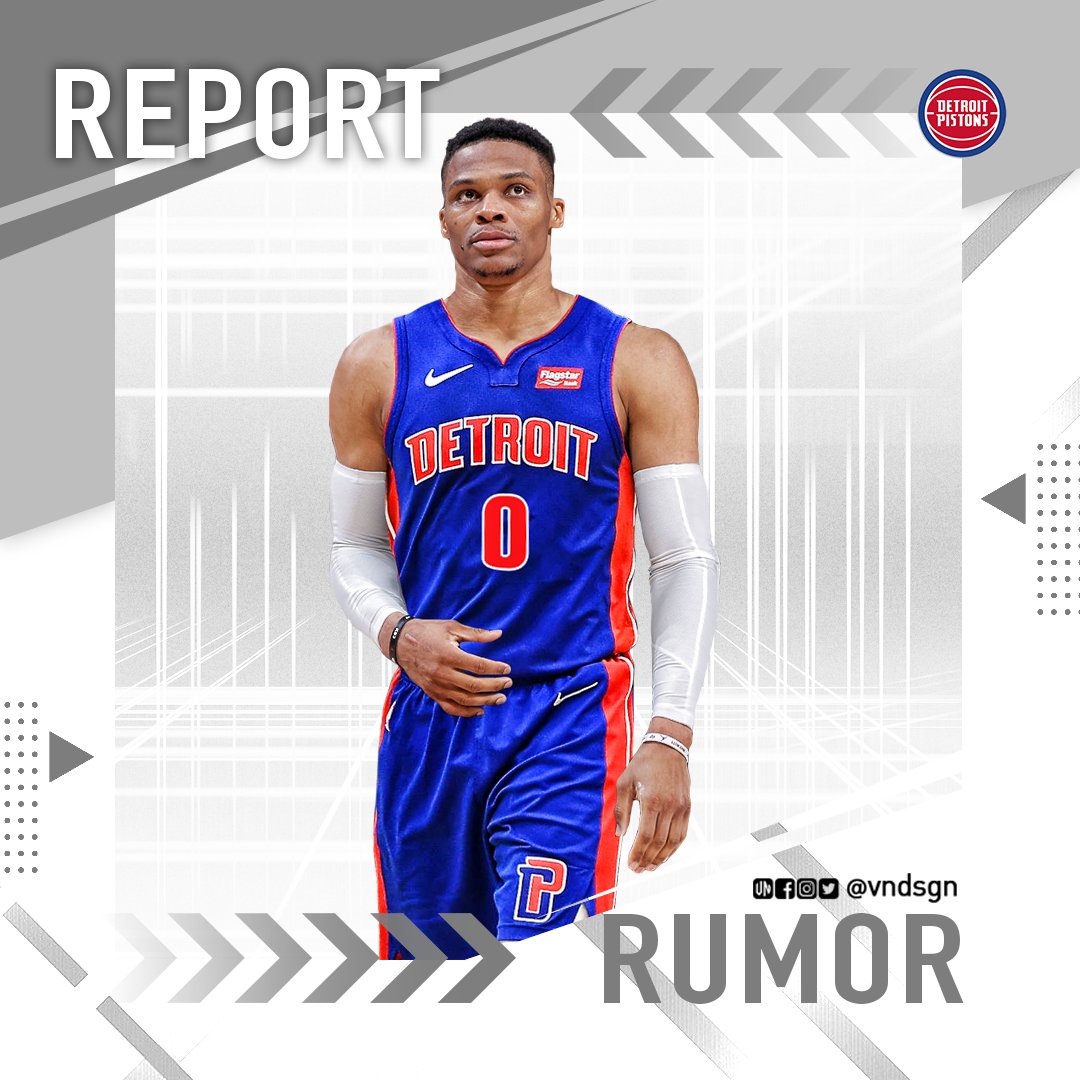 vndsgn's tweet photo. #RUMORreport

Some #NBA executives see the #DetroitPistons as a potential landing spot for #RussellWestbrook, per #DetroitFreePress. His former agent #ArnTellem, is DET's vice chairman &amp; #TroyWeaver, DET's 1st-year GM, pushed the #OKC to draft #Westbrook in 2008.

#VNdesign https://t.co/SEQNFqLVKJ
