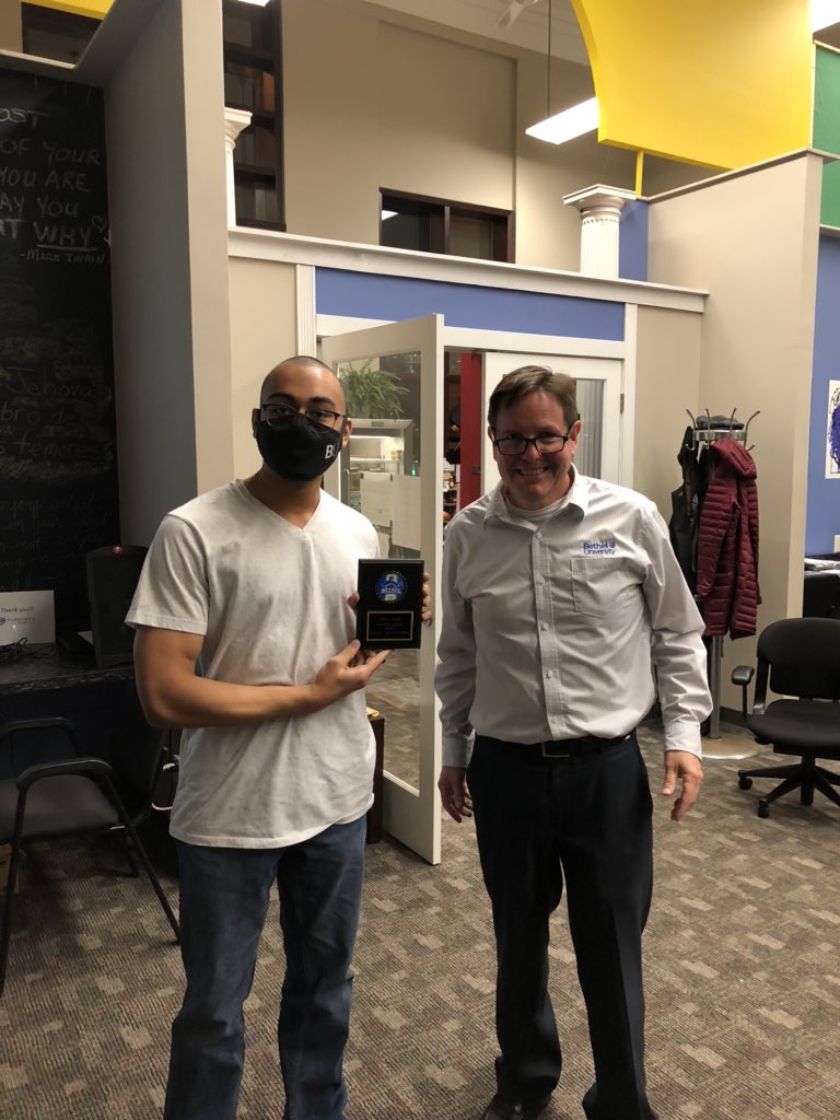 BUPilotsEsports's tweet photo. Congrats to our Fall Season award winners. Overwatch MVP Alyssa Ritchie, Smash Bros MVP Corey Bridgeman, Rocket League MVP Cannon Harris, and Mental Attitude Award winner Reylyn Yoder. Awards night sponsored by @101_Community and The Wholesome Package. #eBlueCrew2020 https://t.co/n8PRYAHolE