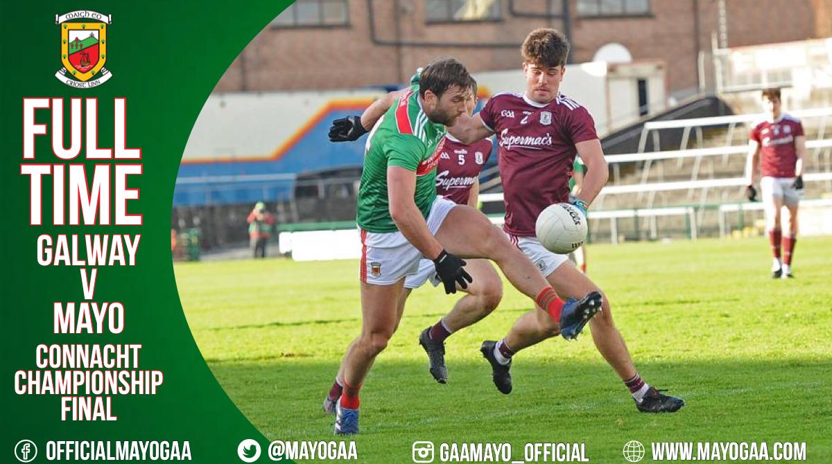 MayoGAA's tweet photo. #ConnachtGAA Final #GAA
Full time
#MayoGAA: 0-14(14)
#Galway_GAA: 0-13(13) https://t.co/3RsMpG96DJ