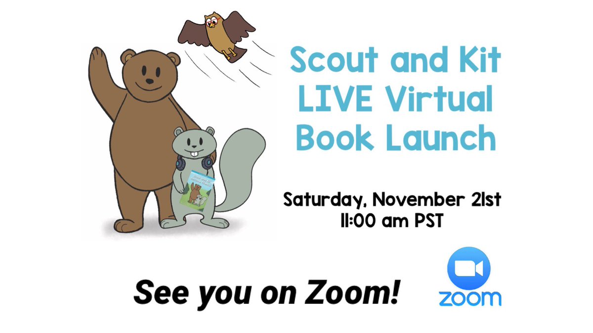 scoutandkit's tweet photo. Scout, Kit, and Moon would love to see you next weekend on zoom at their virtual book launch where you could win a signed copy of their book or their 2021 calendar. Facebook event page: https://t.co/xg60eKSe7O 

#booklaunch #zoom #childrensbooks #Childrensbook https://t.co/qMkRqE6XPP