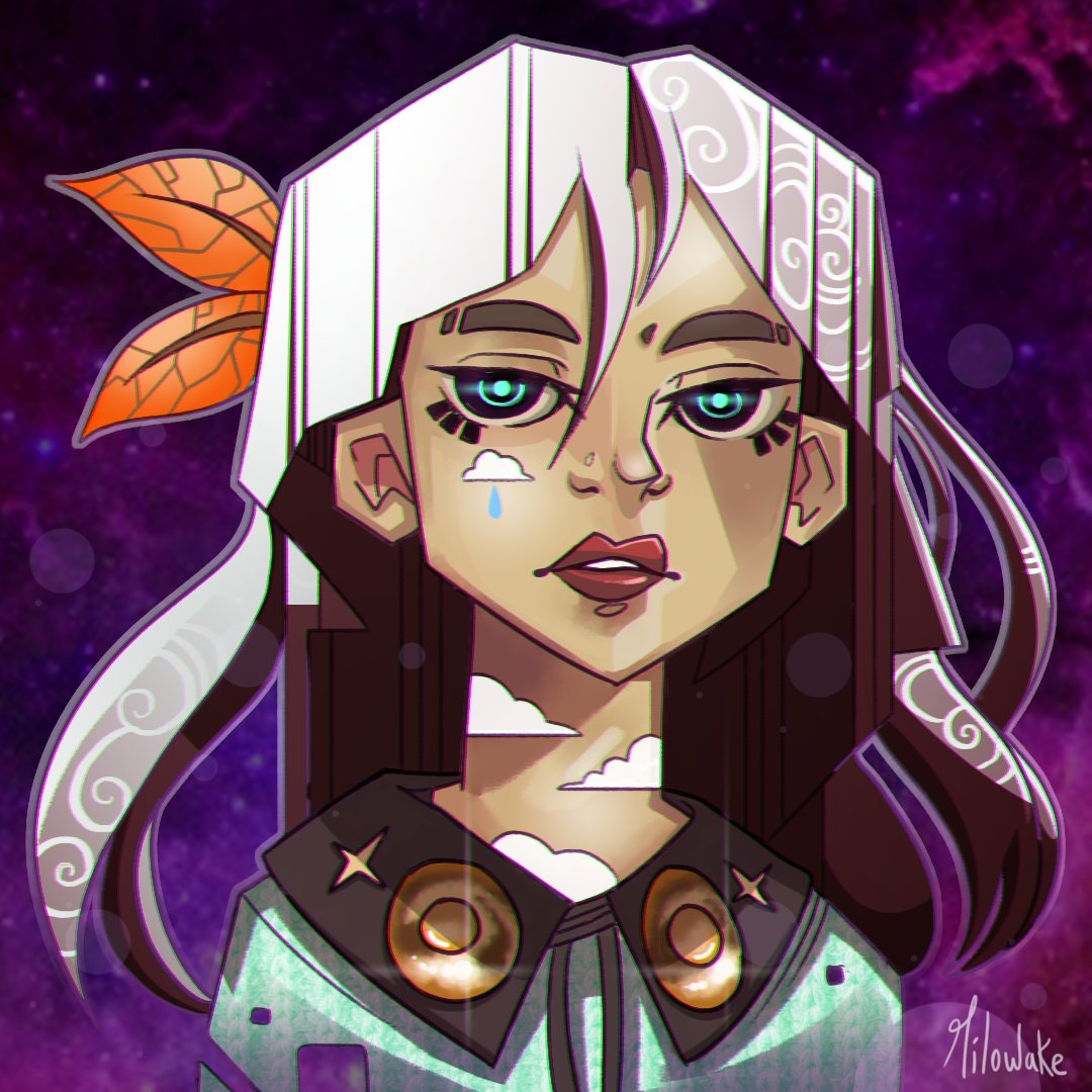 Milowake's tweet photo. Yo ! Here's a drawing I've made a few days ago, I hope you like it ! I'll post a lot more in the next few days. 

#girl #portrait #drawing #painting #galaxy https://t.co/N2XL5ysquI