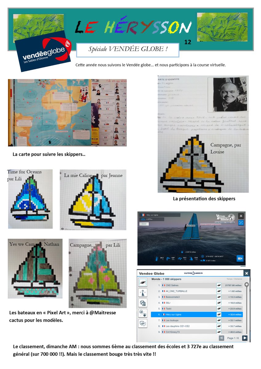 Le Hérysson n°11 (en retard !!)  et le n°12 (spécial Vendée Globe)