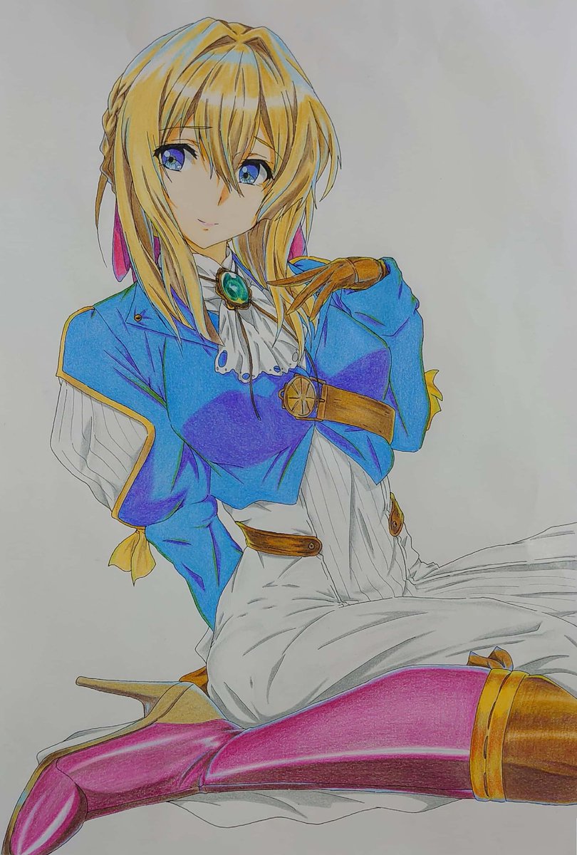 ヴァイオレット様のオリジナル描き絵 初期の描き方は色々とサイズが誤りがあった 出町柳 彩都 アヤ お仕事募集中のイラスト