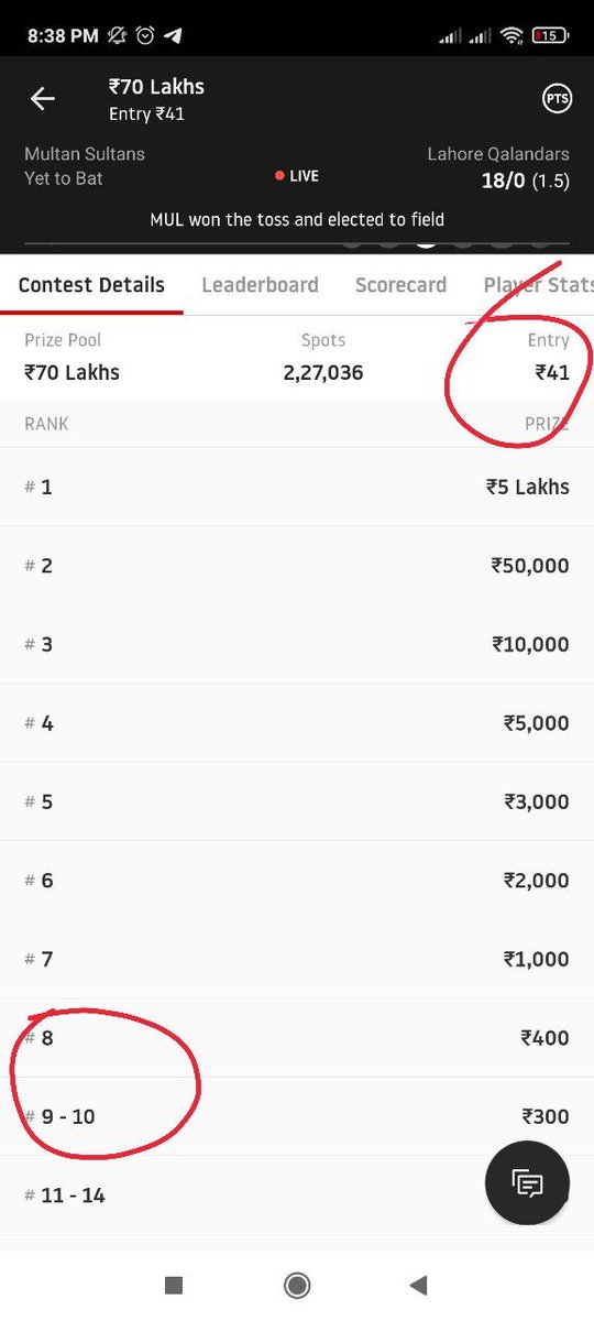 Gffamily_'s tweet photo. @Dream11 dear dream11 please change your new GL contest system.. If we got top 10 rank in big GL even we not recover our entry fees.. We are facing lot of problem on this please change all GL contest system as soon as possible. Thank you https://t.co/DLgmv0aViM