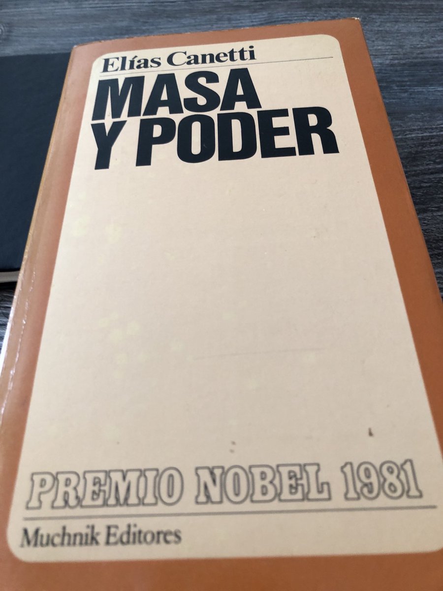 Antonio01597253's tweet photo. ⁦@vilafrances⁩ aún conservo un viejo ejemplar de Canetti en castellano. 1981! https://t.co/ASYCgS9QfY