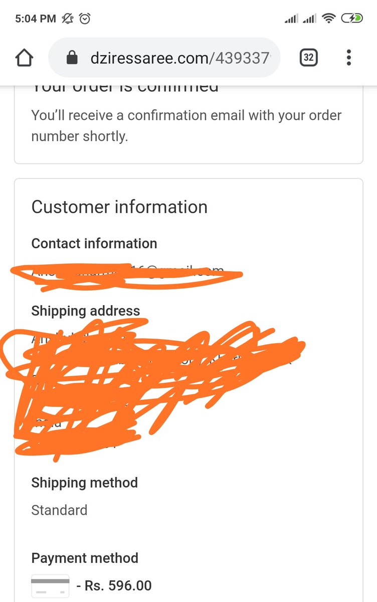 shiniiAnshul's tweet image. Dziressaree.com , this website is not a trustworthy website, it&apos;s a scam. I ordered the product but after the payment I didn&apos;t receive any product. Kindly look into this matter.

Payment receiving mode @razorpay &quot;patul women saree&quot;
@dgpup @IncomeTaxIndia @jagograhakjago