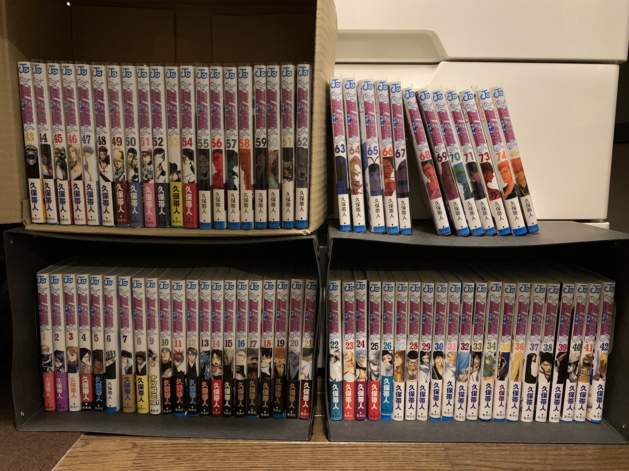さとる Bleach 72巻がない 帯付きかつ全部初版をメルカリかヤフオクに出そうと思うだけど 幾らで値付けしたら良いだろうか 55巻に付いてきたthe Rebooted Soulsもあるよ Bleach 単行本 T Co Fyiraaurjl Twitter