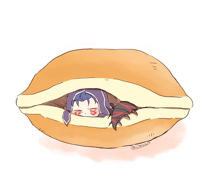 自分を餡子だと思い込んでるミニクーちゃん。 