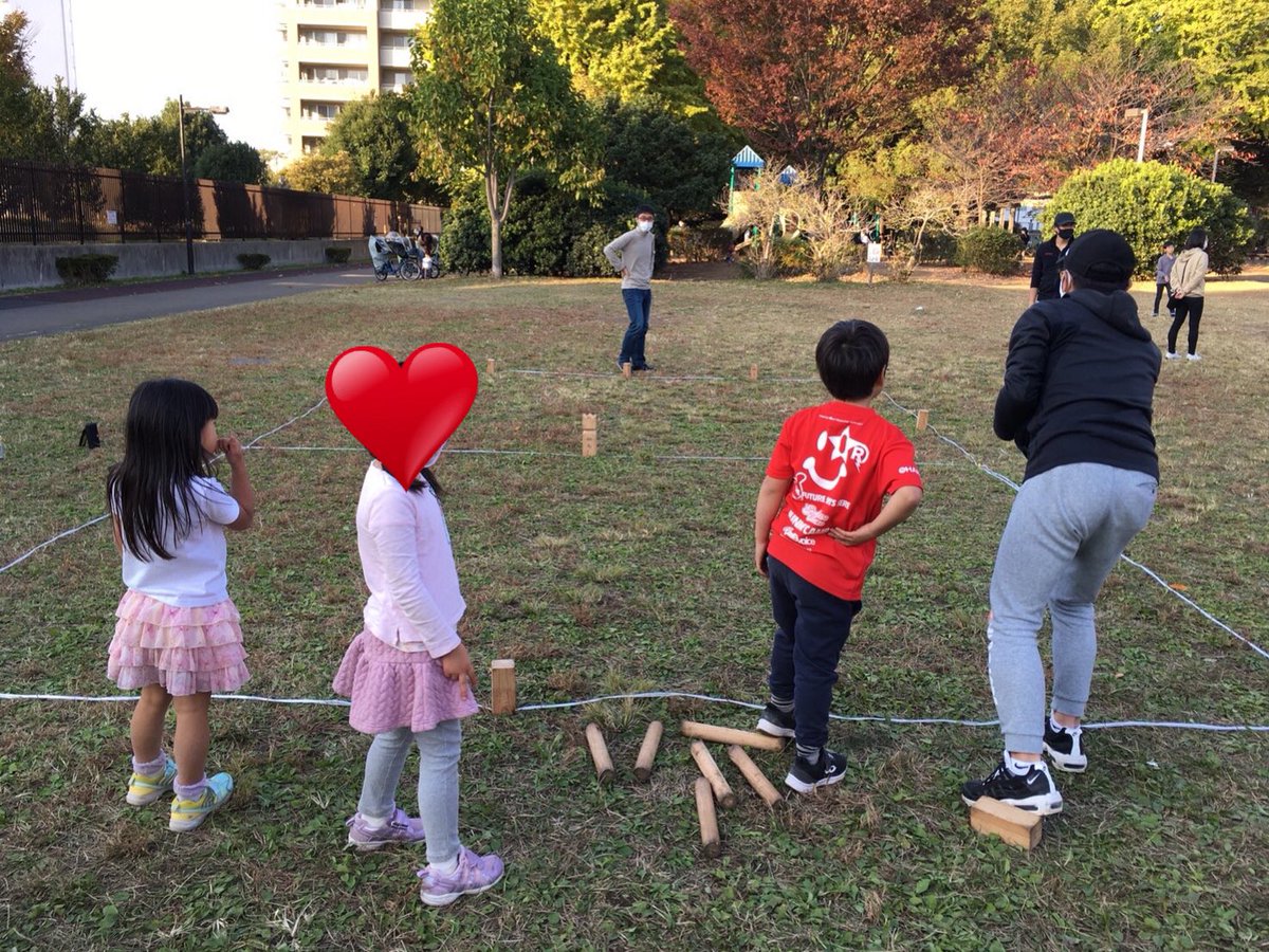NPKC12's tweet photo. NPKC Jr. 達と共に😁👍💪笑
#NPKC #Kubb #クッブ #木育
#木とともに未来を拓く #モルック
#公園で遊ぼう #共演NG https://t.co/oq29YJtug1
