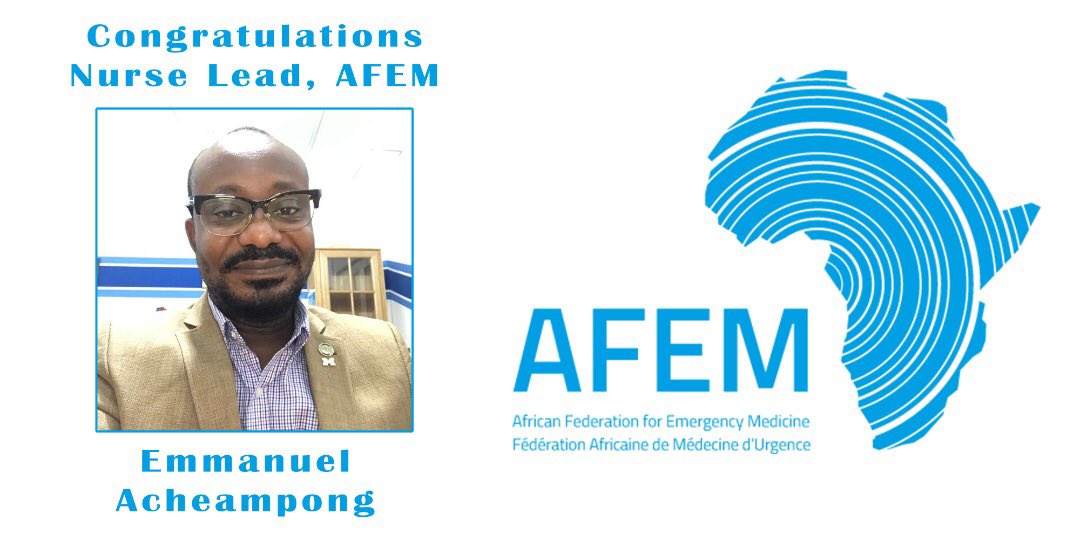 It’s official <a href="/afemafrica/">The African Federation for Emergency Medicine</a> <a href="/R_feller_Oteng/">Rockefeller Oteng</a> <a href="/sueannebell/">Sue Anne Bell</a> <a href="/IvyMuya/">IvyMuya</a> <a href="/Bongicr/">Bongi Sibanda</a> <a href="/NMCGH_Official/">N&MC Ghana</a> <a href="/UMichGlobalNurs/">UMichGlobalNursing</a> <a href="/komfo_anokye/">Komfo Anokye Teaching Hospital</a> <a href="/emsoGH/">Emergency Medicine Society of Ghana-EMSOG</a> <a href="/f_nyante/">Felix Nyante</a> <a href="/sueannebell/">Sue Anne Bell</a> <a href="/MunroKramer/">Michelle Munro-Kramer</a> <a href="/moampofo/">MAXWELL OSEI-AMPOFO</a> <a href="/joe_bonney/">Joe Bonney Beats</a> #AfCEM20