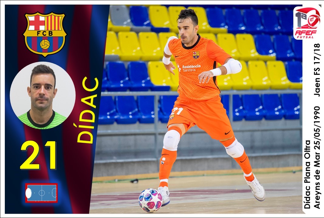 celebracionde99's tweet photo. Seguimos con #Cromos de la #Jor8 de 1ªDiv @SomosFutsal y continuamos con una actuación realmente buena con 1 gol⚽+ 1 asistencia👟 y si os decimos que es portero 😱 #CromoFutsal para @didacplana de @FCBfutbolsala ENHORABUENA👏👏👏 https://t.co/NzbfU9g59D