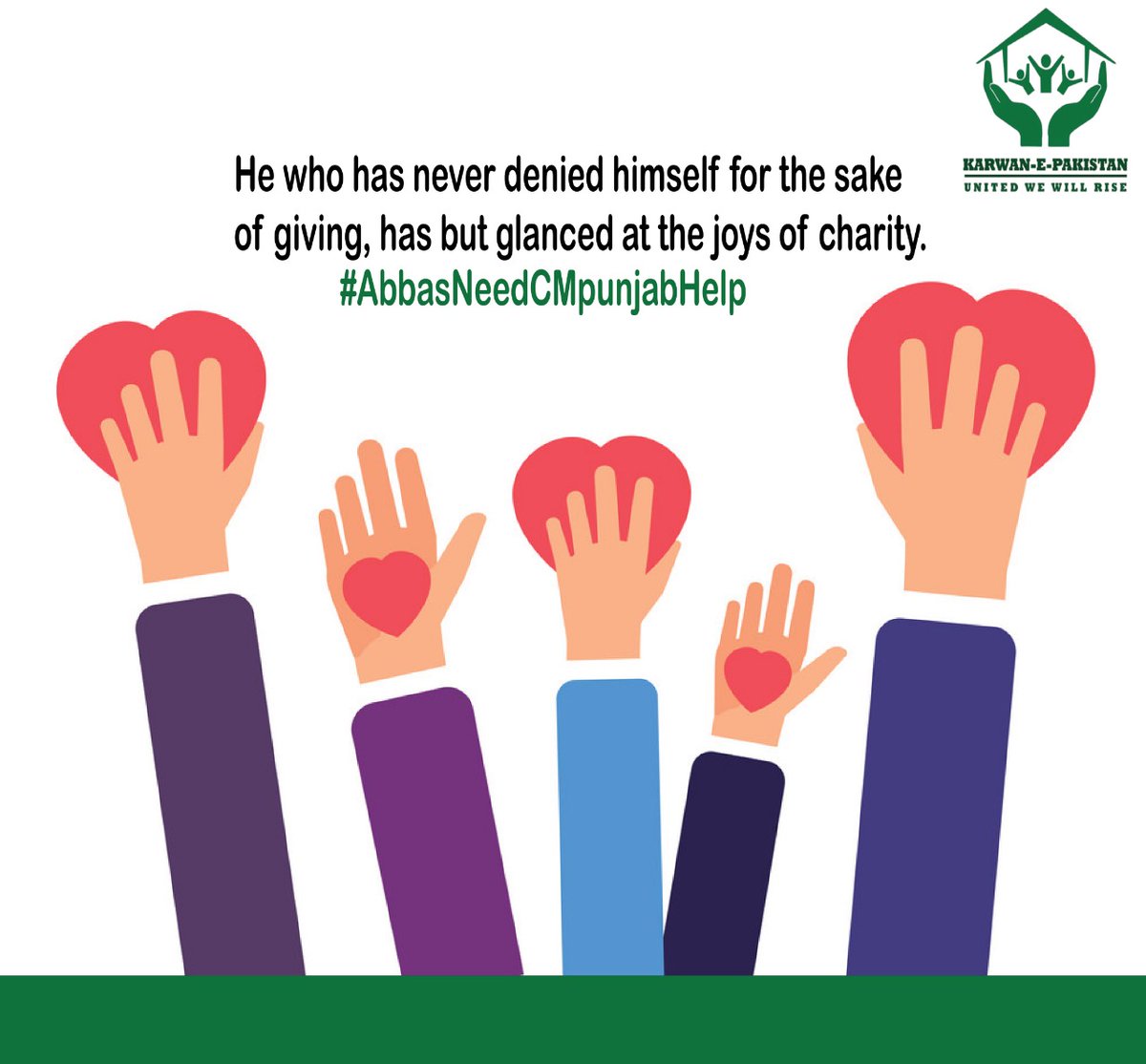 Muizmehdi's tweet photo. Success has nothing to do with what you gain in life or accomplish for yourself. It's what you do for others. Danny Thomas
#AbbasNeedCMpunjabHelp https://t.co/4enRCyLIQ2