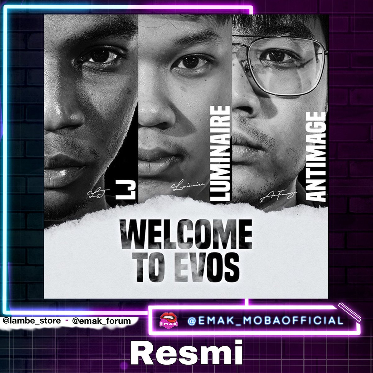 emak_moba's tweet photo. Oh jadi babang LJ ke EVOS buat jadi live streamer ya 😌👌

Wkwkkww enggak deng, katanya vakum bntar doang skrg dah balik lagi. Next kalau babang LJ bikin story, kita jangan lgsg percaya fix 🤣

Welcome and welcome back to @evosesports 🔥 https://t.co/jNZMHZMPHI