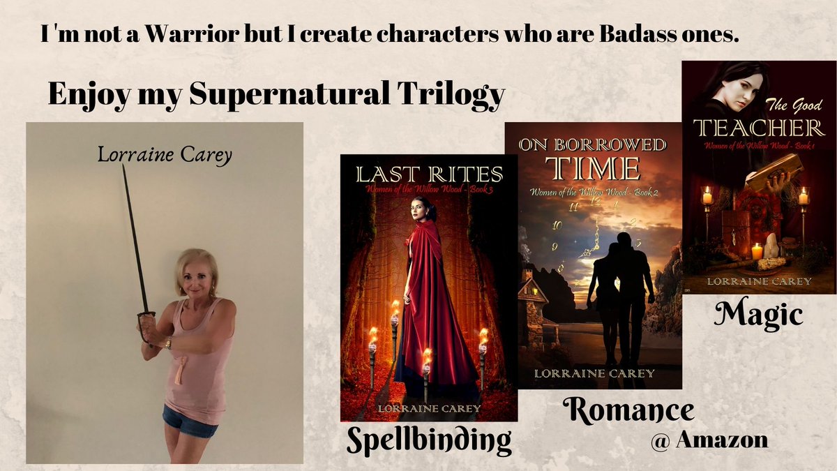 Can a fiction novel make your feel empowered? Take a power trip into the lives of the Women of the Willow Wood and feel like a warrior woman! Enjoy the journey~
#Supernatural  #occult  #romance 
amazon.com/gp/product/B01… amazon.com/gp/product/B07… 
amazon.com/gp/product/B08…
