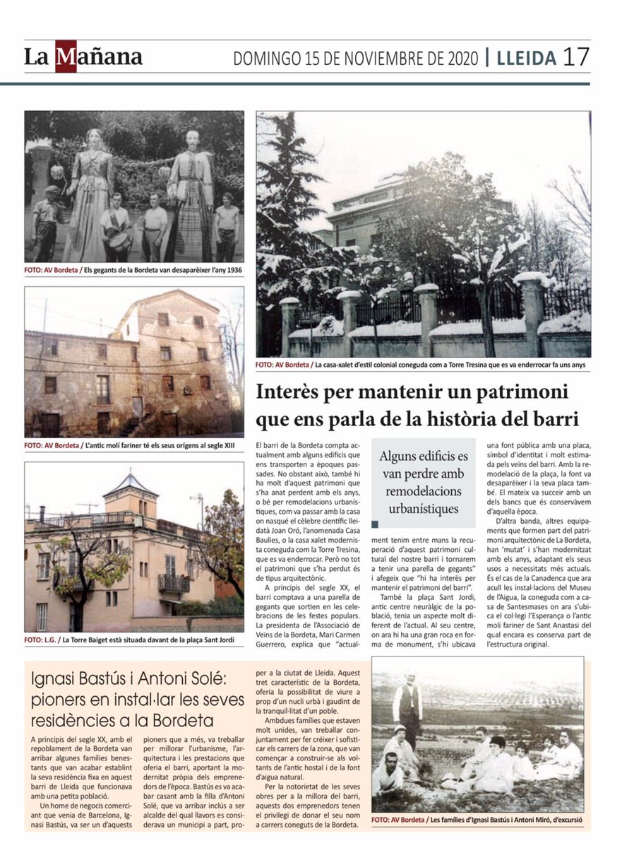 Novadmi_'s tweet photo. Sempre es un plaer llegir i sentir a @ArticuLaura_ i avui més quan ens parla del barri, d'història i apareixi la nostra oficina.
#Lleida #Lleidatanament #LaBordeta #VilaRemei #Novadmin
#Administraciodecomunitats https://t.co/AN8WDylSqs