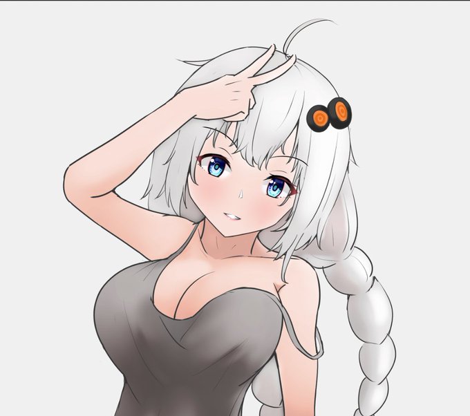 あかりちゃん描いてる。液タブまだ慣れないけど楽しい 