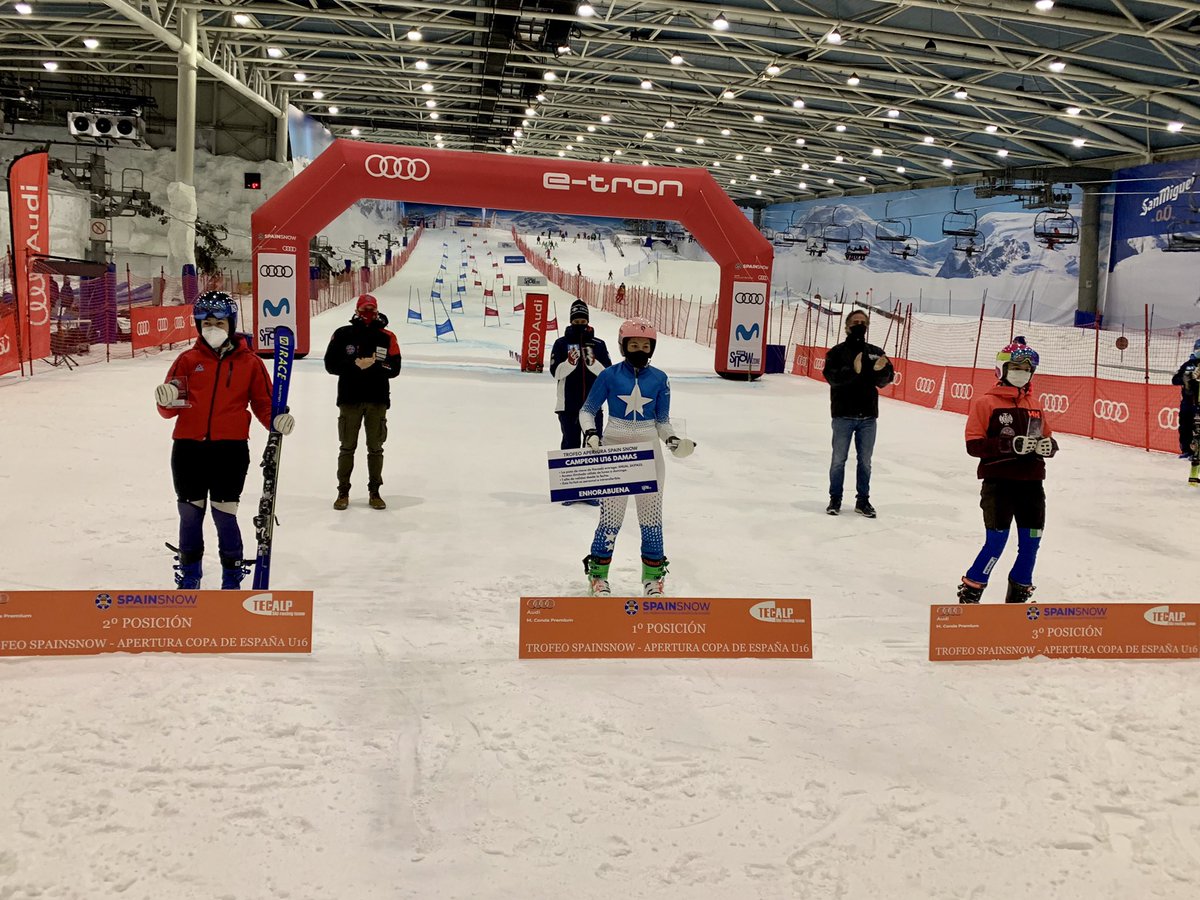 rfedinv's tweet photo. 🥇 Berta Abad #Cerler-@FADIARAGON y Alejandro Vivas @MITICOCLUB @FMDInv ganan el paralelo T. #Spainsnow Copa España @audispain U16 @SnowZoneMadrid
¡Enhorabuena vencedores y participantes por deportividad y respetar protocolo #covid19!
Con @tecalp_ski y #FMDI
¡#EsquiSeguro! https://t.co/QgfaYXBjFZ