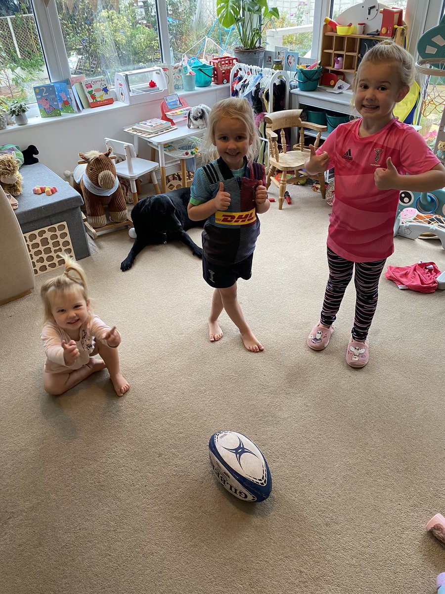 bpollardPE's tweet photo. Thank you @Girls_RugbyClub @RachaelBurf12 for burning some much needed energy off these little terrors this morning. They loved it! ๐ #thisgirlcan https://t.co/AqcFgYXj5R