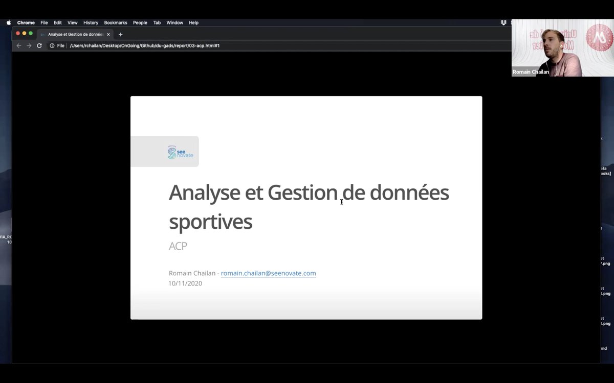 jbatipascal's tweet photo. Fin du second séminaire du DU Data de @UFRStapsMontpel 👨‍🎓📚📝
Au programme :  Stats, DataViz, Gestion et Analyse des Données &amp; + 📊🔗🔍
Belles perspectives d'optimisation de l'analyse de la performance dans nos structures ⚽️🏉
#ACP #GGPlot #R #DataScience https://t.co/PSBMvcWI5I