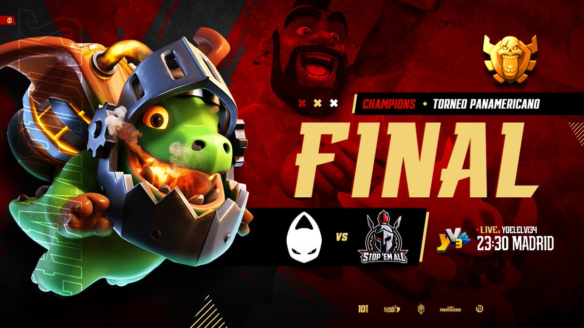 TORNEO PANAMERICANO DE COC, llega a final de la modalidad exclusiva para ayuntamientos 11😍

Hoy domingo, GRAN FINAL DE LA MODALIDAD CHAMPIONS🎉

5TH11 vs 5TH11... Al mejor de 3 guerras... 1 solo ataque por cuenta🤯

Un Juego... Una Pasión... #Clashofclans