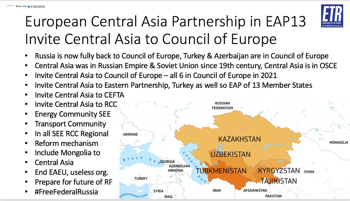 GunterFehlinger's tweet photo. @carlbildt @eu_near @eu_eeas @radeksikorski @DmytroKuleba @DZalkaliani @MajlindaBregu @JY_LeDrian @HeikoMaas @avucic @vonderleyen @JoeBiden @EmmanuelMacron @president_uz @MFA_KZ @MFA_Tajikistan @MFA_Kyrgyzstan @UN_Turkmenistan @EUSR_CA @EUAmbMNG @mfa_afghanistan Yes for Central Asia in new #EAP13
Long life #EAP13 https://t.co/0FM5CsDK0U