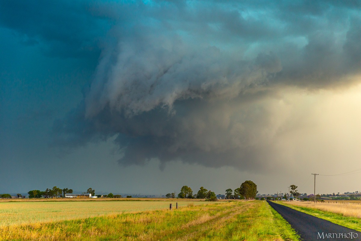 Friday the 13th near Nobby on the Darling Downs, Queensland. #storm #bnestorm