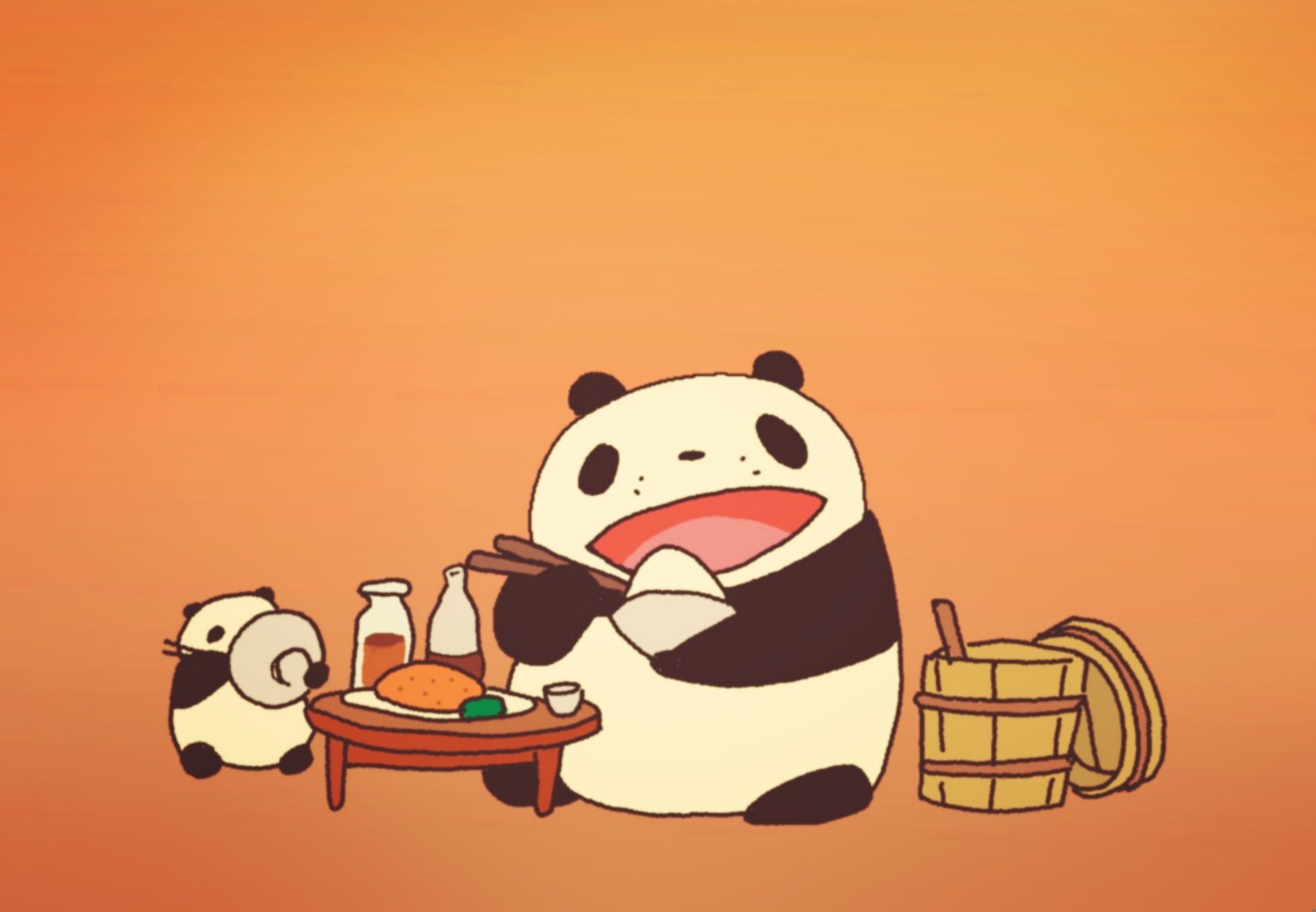 凡百 Pixivsketch 今日のお題 パンダを描いてみよう ちょうど今日 パンダコパンダ を観ていたのでオープニングをトレスしてみました 若き宮崎駿 高畑勲コンビの夢と意欲がいっぱいつまった ジブリのネタ帳みたいな作品です 何よりかわいい ルパン