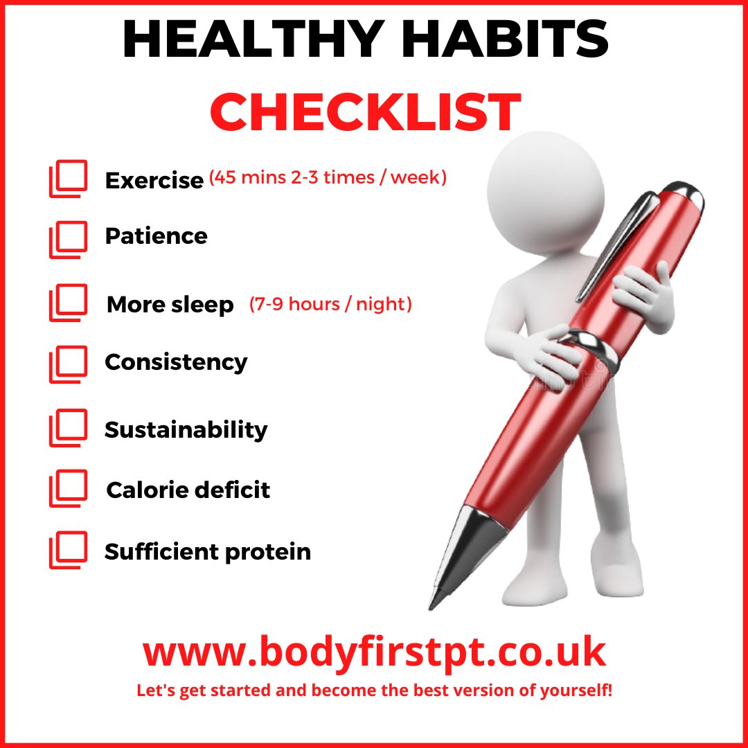 Bodyfirst_PT's tweet photo. Have we got our healthy habits in check?
#energiefitness #energiefitnessbedford #healthyhabits #itpaysoff #bedfordtrainer #ptlee #bedford #healthylifestyle https://t.co/ZB6TbHM1FP