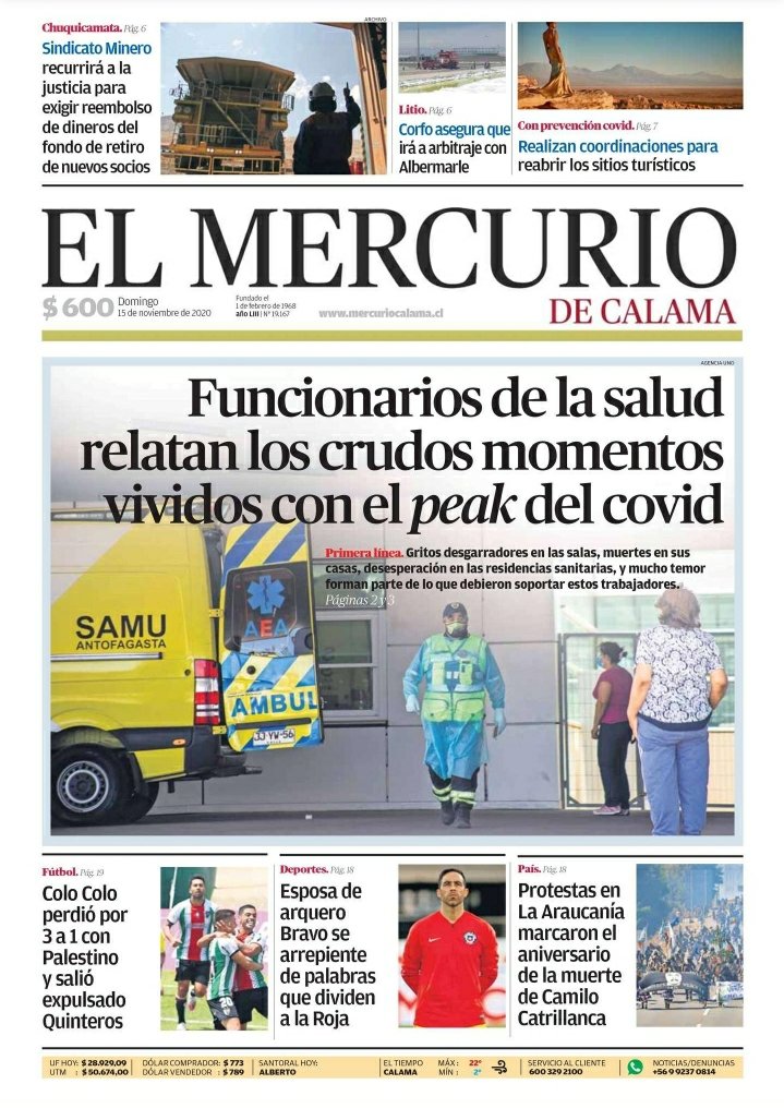 apratcalama's tweet photo. Los testimonios de los expositores del conversatorio organizado por la carrera TNS Enfermería de @cdvunapcalama son parte de una extensa nota aparecida hoy en El Mercurio de Calama. https://t.co/hm9OGjn9IO