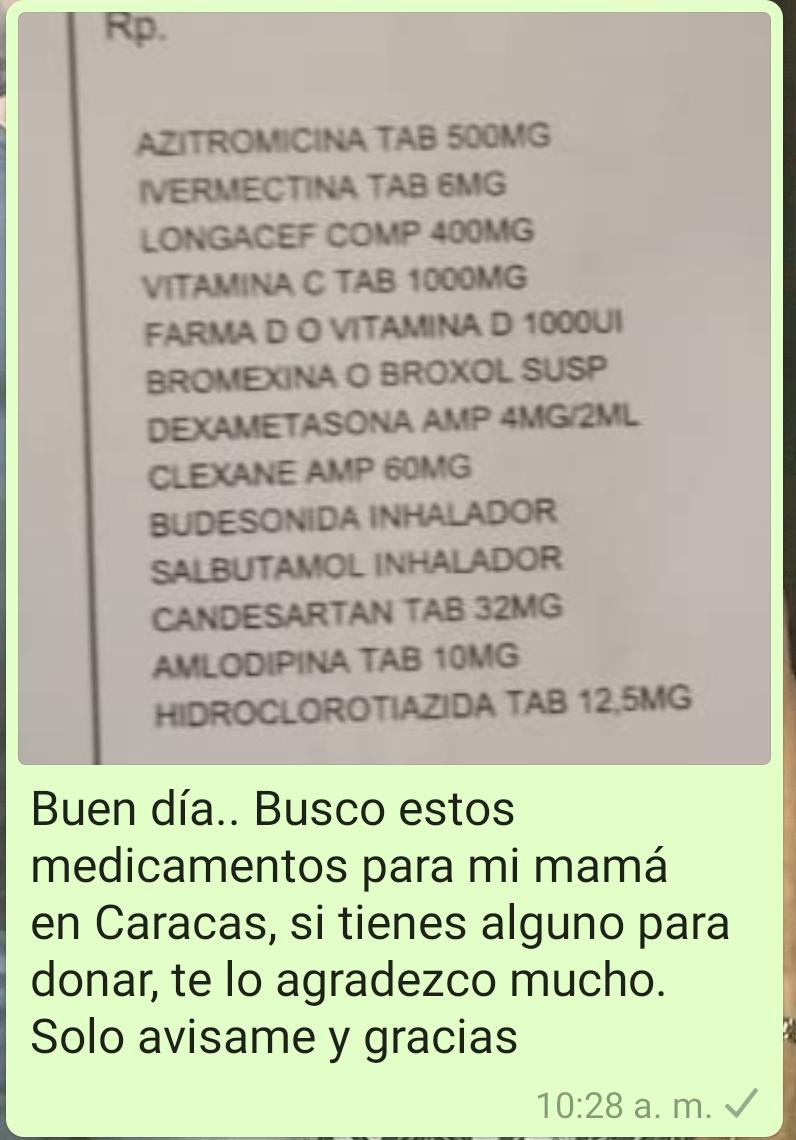 #Sos #ServicioPublico se necesita en donación estos medicamentos, agradecemos a quien pueda donarnos alguno q tengan Ccs <a href="/ACLAVE/">Aclave💙🥥</a> <a href="/DonandoMedicin1/">Donando Medicinas</a> <a href="/fundacionjesed/">Fundacion Jesed</a> <a href="/MamaLisVzla/">Lisbeth Añez/Mamá Lis</a> @DonaMed_VE <a href="/DONANDOTRATAMI/">DONANDOTRATAMIENO</a>