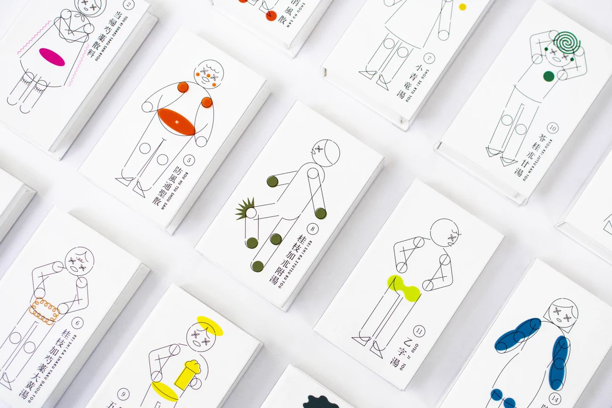 わかりやすくて、かわいい漢方薬のパッケージ。