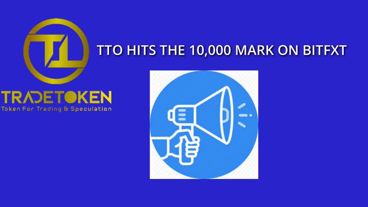 Hurray!!!! TTO IEO hits the 10,000 mark🔥 bitfxt.com/ieo_detail/TTO Thank you all for your continued support. #LETSMOOONTOGETHER Best Regards, TTO team.