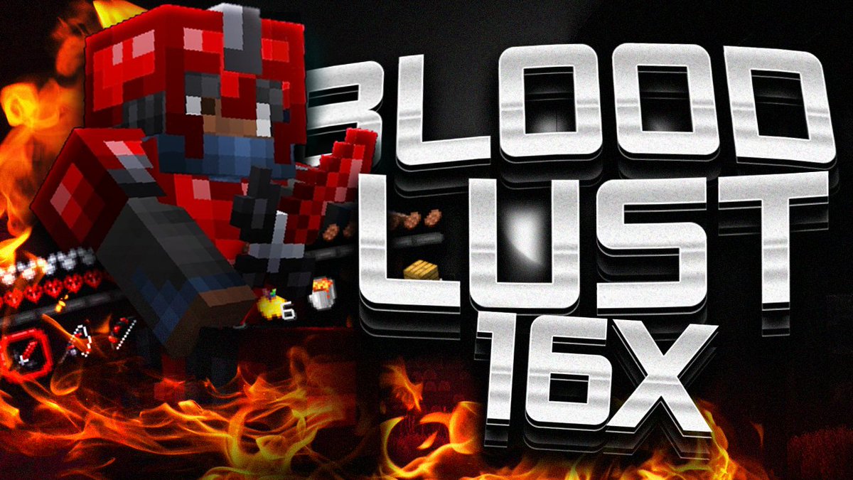 Minecraft Pack Thumbnail | [BloodLust] - 
@ItsOasisMC
 
- RT &amp; Like Is Appreciated.