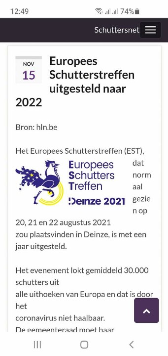 Helaas, ook het #EST zal verschuiven. 
2022 beloofd een zeer druk jaar te worden... als....