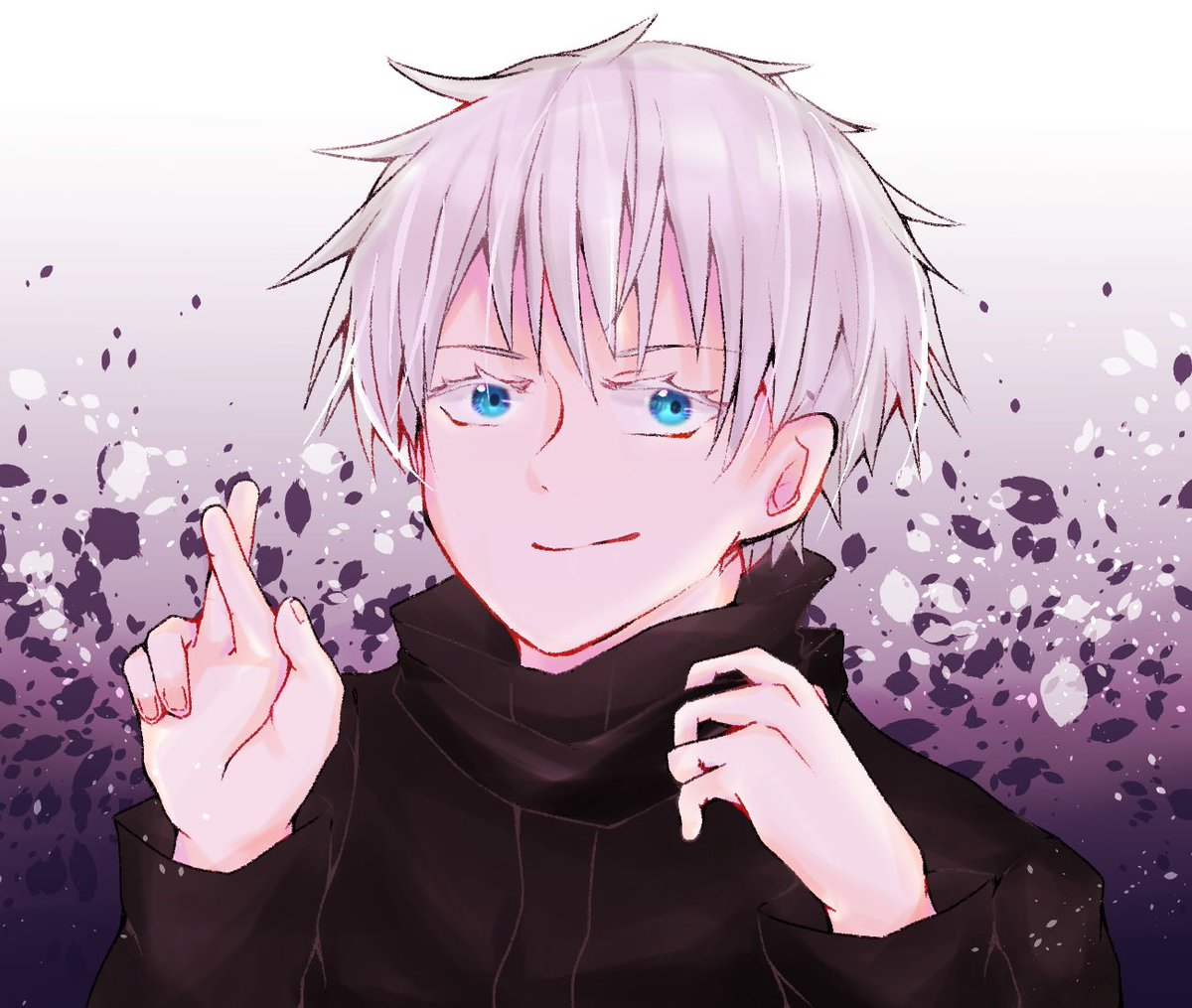 紬 アニメ見て我慢しきれなくなったから描いた五条先生 アニメ顔が良すぎでは