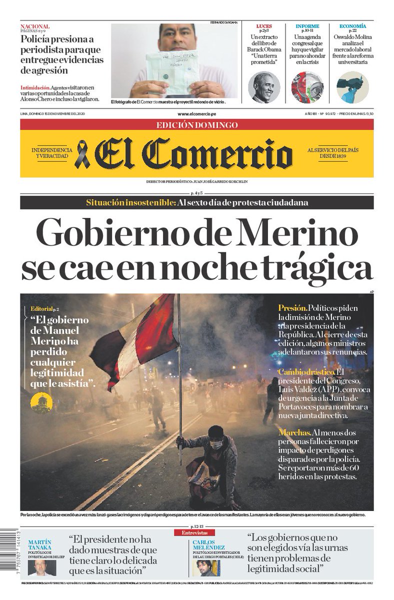 El Comercio tweet media