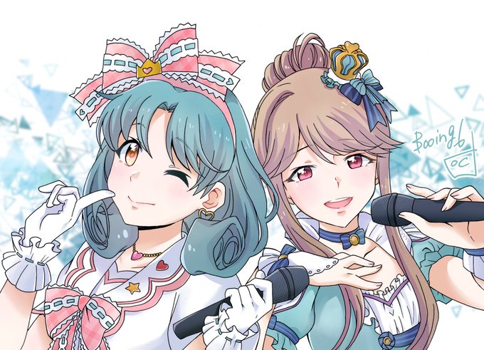 まつともをこの衣装でフィギュア化して欲しい(まつり姫の利き手間違えちゃった…。)
#徳川まつり 
#天空橋朋花 
#ミリオンライブ 