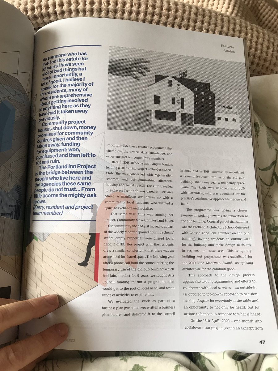 annafrancisart's tweet photo. So amazing to see #theportlandinnproject included in this issue of #riasquarterly - Royal Incorporation of Architects in Scotland - issue on Activism in Architecture- yes! #doingitforourselves @rebeccamdavies #lovestoke #communitydevelopment #communityledarchitecture https://t.co/ZCuETBRXIN
