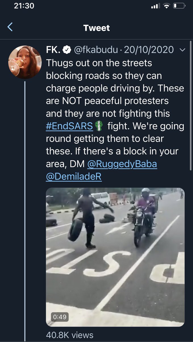 ...beyond, perhaps failing to go to the table at the point of acceptance of demands. Yet, u can’t really blame them given the huge trust deficit between us the people & governments; this govt in particular. They pulled back moment things went seriously south from early on of 20th