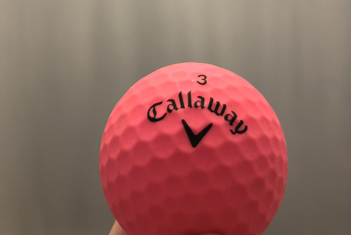 Oscarapparently's tweet photo. ⁦@Golf_Mates_⁩ 

Liam, pls can u do a video all about golf balls.  There so many to choose also my club started selling these Supersoft &amp; the only reason I have them is my wife wanted them to match her pink clubs. Please do a video of u hitting different ball types?Thanks⛳️ https://t.co/6757eM90vI