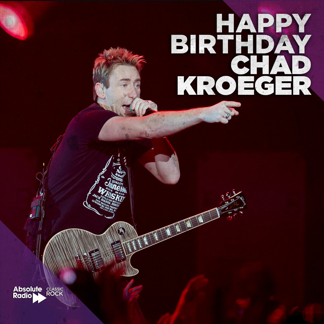 Happy birthday Chad Kroeger! The Rockstar turns 46 today!   