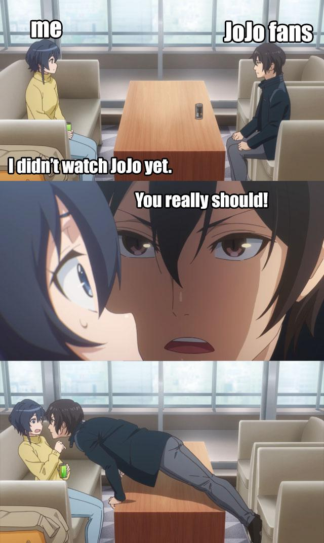 JoJo's Bizarre Adventure Meets GAP In Hilarious Anime Meme