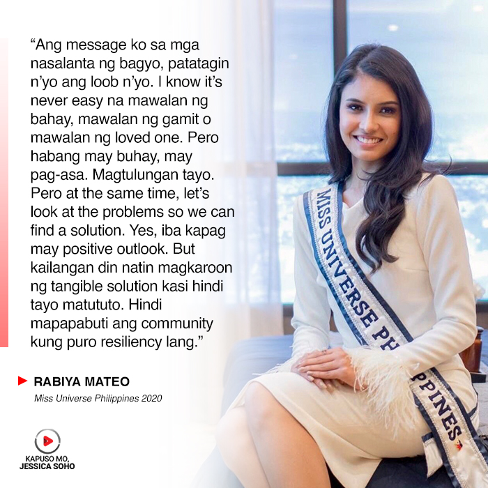 KM_Jessica_Soho's tweet image. &quot;Kailangan natin magkaroon ng tangible solution kasi hindi tayo matututo. Hindi mapapabuti ang community kung puro resiliency lang.” #KMJS