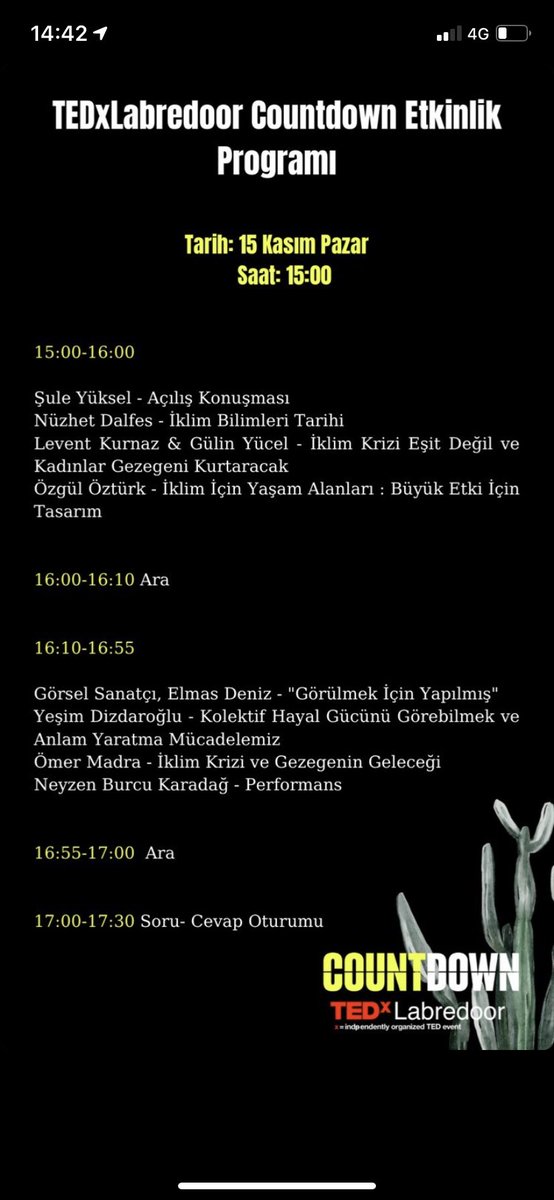 Umay Yılmaz (@umayy80) on Twitter photo <a href="/TEDxLabredoor/">TEDxLabredoor</a> başladı... 
İklim krizinin anatomisini dinliyoruz🙏🏻🌏 <a href="/TEDxLabredoor/">TEDxLabredoor</a> başladı... 
İklim krizinin anatomisini dinliyoruz🙏🏻🌏