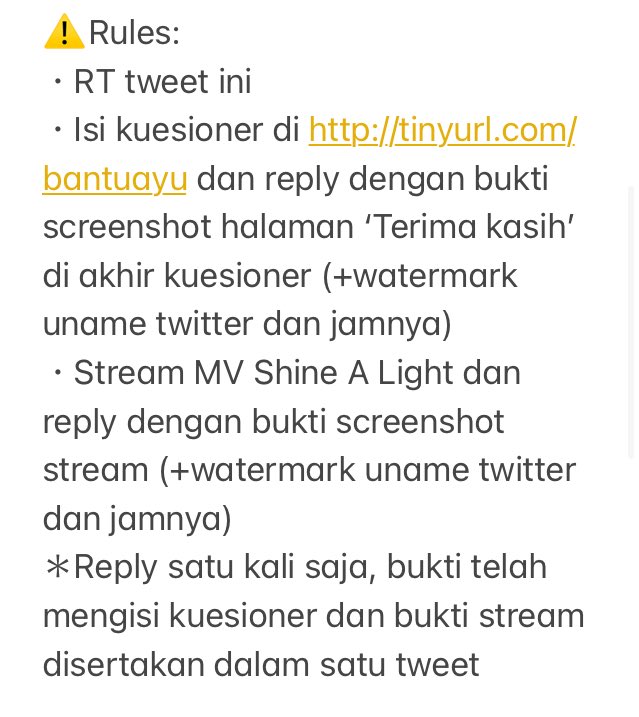 FORSHION's tweet photo. ✨Giveaway 3 album JO1 The STAR Regular ver. for INA JAMs 🇮🇩✨
・RT tweet ini
・Isi kuesioner di https://t.co/WcBYmSzkEU
・Stream MV Shine A Light
・Reply dgn bukti sudah isi kuesioner &amp; stream MV (+watermark dan jamnya)
Info lebih lanjut cek gambar di bawah ini ya 🙇🏻‍♀️ #JO1 https://t.co/qVpHPlDPxL