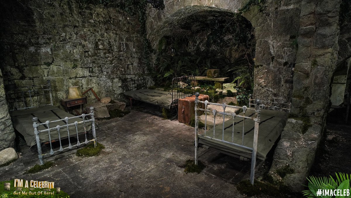 imacelebrity's tweet photo. Take a peek around the stone-cold walls and moss covered Camp that 10 Celebs will now call home... 🏰👀#ImACeleb https://t.co/550datNxlA