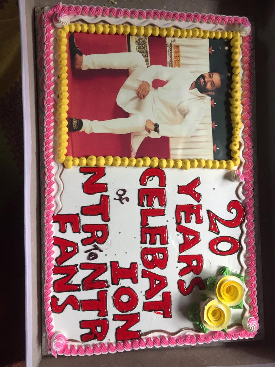 worldNTRfans's tweet photo. Offline celebrations Started 

#2DecadesOfNTREra 
#KomaramBheemNTR 
@tarak9999 https://t.co/n0BOk3KlQK