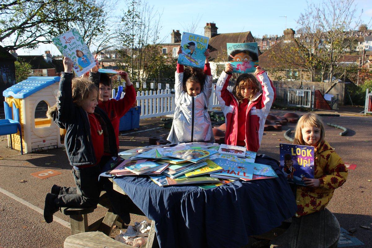 Hertfordinf's tweet photo. Such excitement in school this week when we received 2 boxes of books from @Schoolbookfund - so many wonderful books to add to our library to ensure that every single child and their families in our school are represented in the books they read in class. https://t.co/ipPVOFbxy1