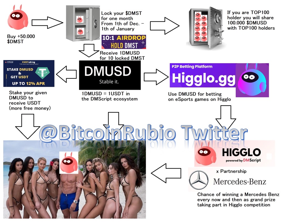 BitcoinRubio's tweet image. $DMST ecosystem is just amazing. 
Cant wait how further development and partnerships will look like 🐂

#DMARmy